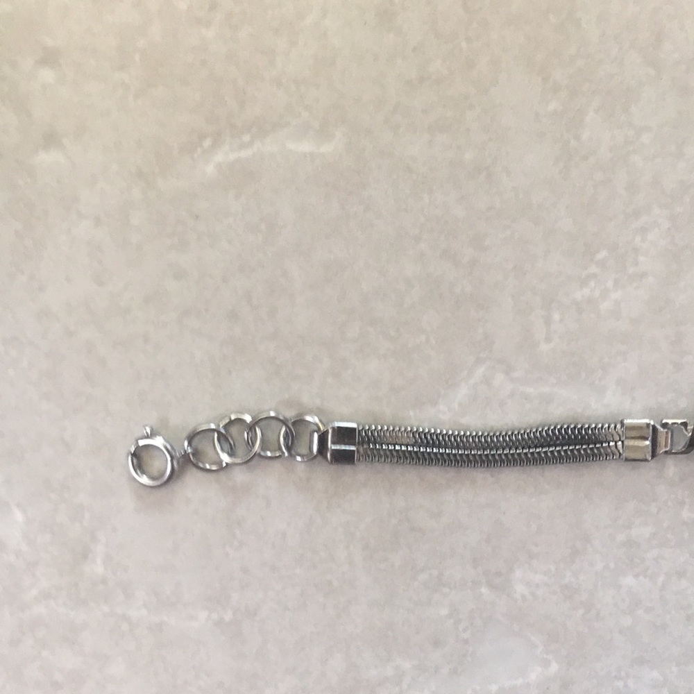 STERLING SILVER HEART BRACELET - Picture 5 of 8